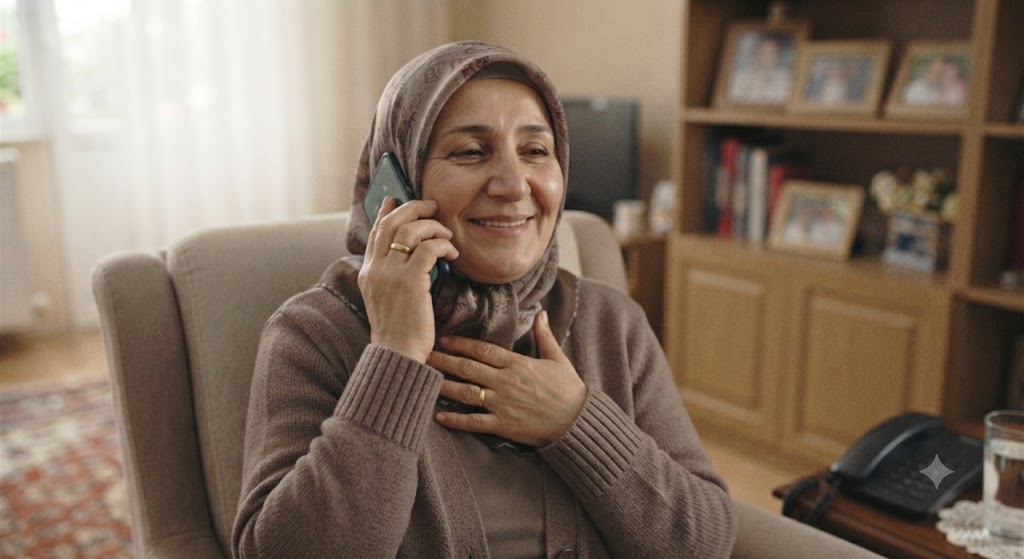 Telefon başında bilgi alan hasta yakını